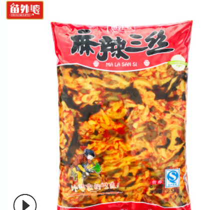 香味園苗外婆醬腌菜榨菜 麻辣三絲2.5kg 下飯菜生產廠家批發包郵