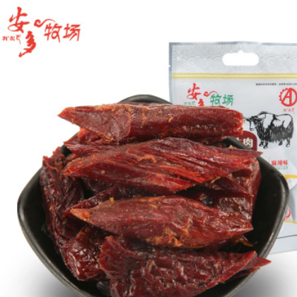 安多牧場手撕牦牛肉干150g清真特產(chǎn)牧養(yǎng)牛肉零食廠家直銷真空包郵