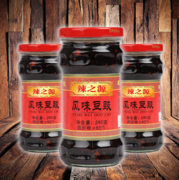 辣之源 280g風味豆豉 280g*24瓶 老干媽豆豉辣醬 下飯佐料調味品