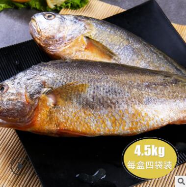 海鮮冷凍批發(fā)烹飪黃花魚肉質(zhì)鮮嫩4.5斤