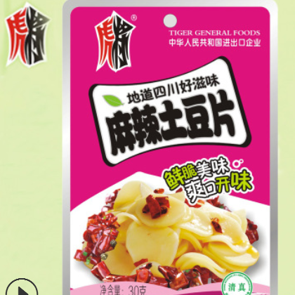 四川風味特色小吃 虎將 麻辣土豆30g 美味休閑食品