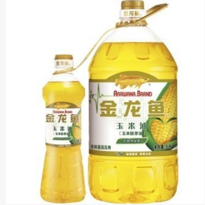 金龍魚玉米油物理壓榨餐飲食用油家用5L玉米胚胎油加量裝5升大桶