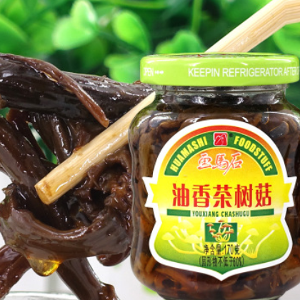 畫馬石茶樹菇170g*12瓶 福建特產美味下飯涼拌菜冷菜 全國包郵