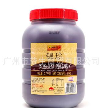 李錦記 錦珍叉燒醬3.7kg*4桶 餐飲裝 烹飪燒制臘味叉燒雞鴨肉排骨