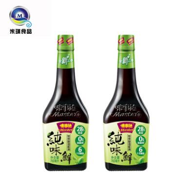 味事達純味鮮760ml*12瓶 減鹽配方涼拌蘸料佐餐醬油