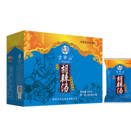 方中山胡辣湯料海帶牛肉味300g*10袋手提禮盒 河南逍遙鎮(zhèn)胡辣湯