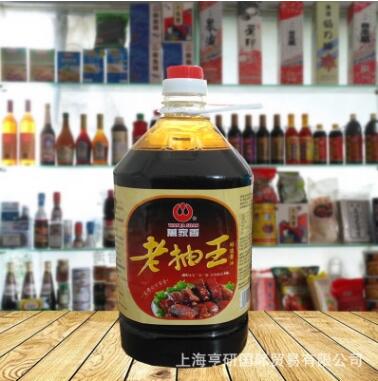 廠家直銷 臺(tái)灣萬(wàn)家香醬油 老抽王 4.3升*1桶 涼拌炒菜