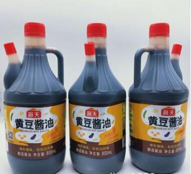 海天黃豆醬油800ml*12瓶 大瓶炒菜紅燒上色釀造醬油