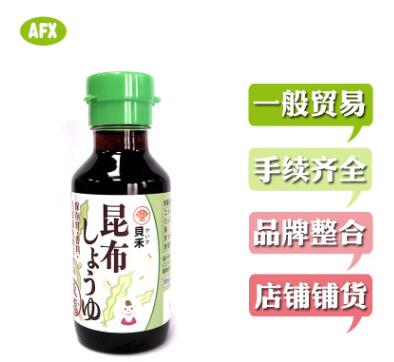 日本貝禾昆布醬油 寶寶兒童海帶低鹽醬油 輔食調味品無添加 100g