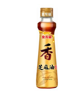 金龍魚純芝麻油220ml涼拌油底料油碟用食用油壓榨調(diào)味油火鍋油