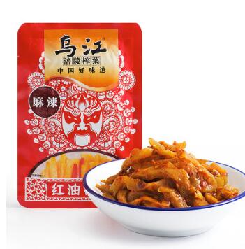 烏江涪陵【紅油榨菜】80g批發(fā)下飯菜特產(chǎn)小吃休閑食品