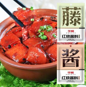 華暢紅燒醬汁袋裝批發(fā)140g紅燒肉調(diào)味醬鹵料包紅燒排骨調(diào)味料