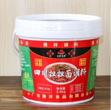 善祥四川擔(dān)擔(dān)面3.6kg*2麻辣小面調(diào)料煮面條拌面涼菜佐料米線醬料