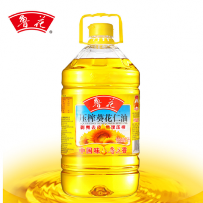 魯花壓榨葵花仁油5L 葵花籽油 食品 壓榨食用油批發(fā)代發(fā)24小時(shí)發(fā)